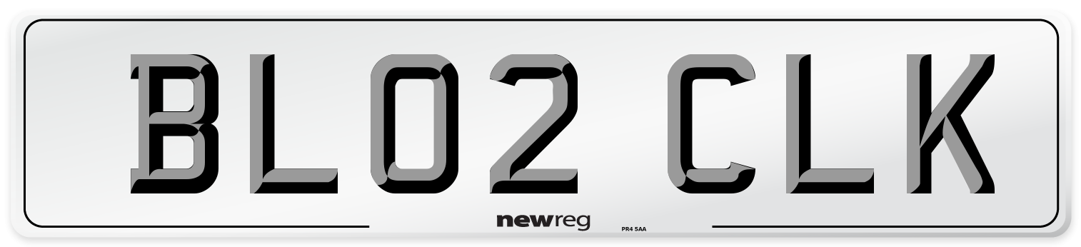 BL02 CLK Number Plate from New Reg